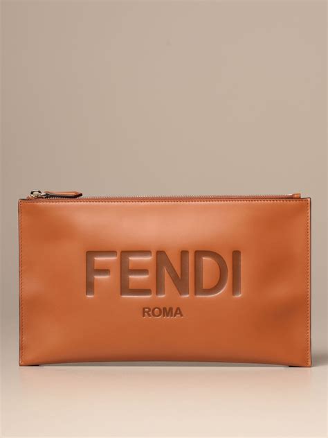 fendi clutch logo|fendi clutch price.